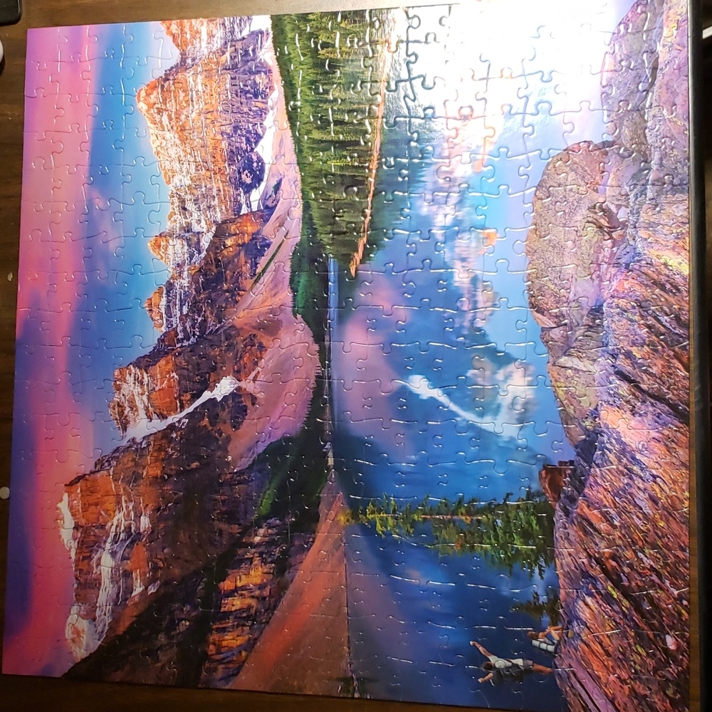 300 piece Mountains on Fire Puzzle